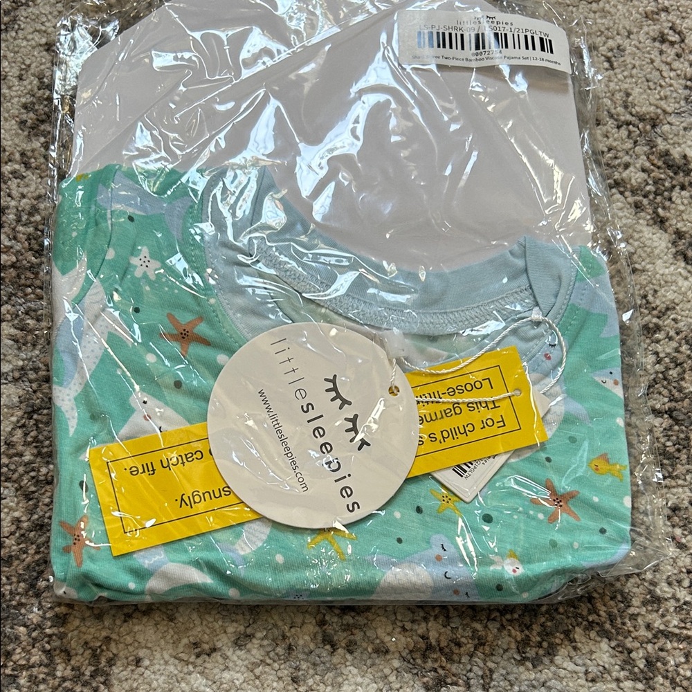 Little Sleepies Mint Green Sea Life Pajama Set